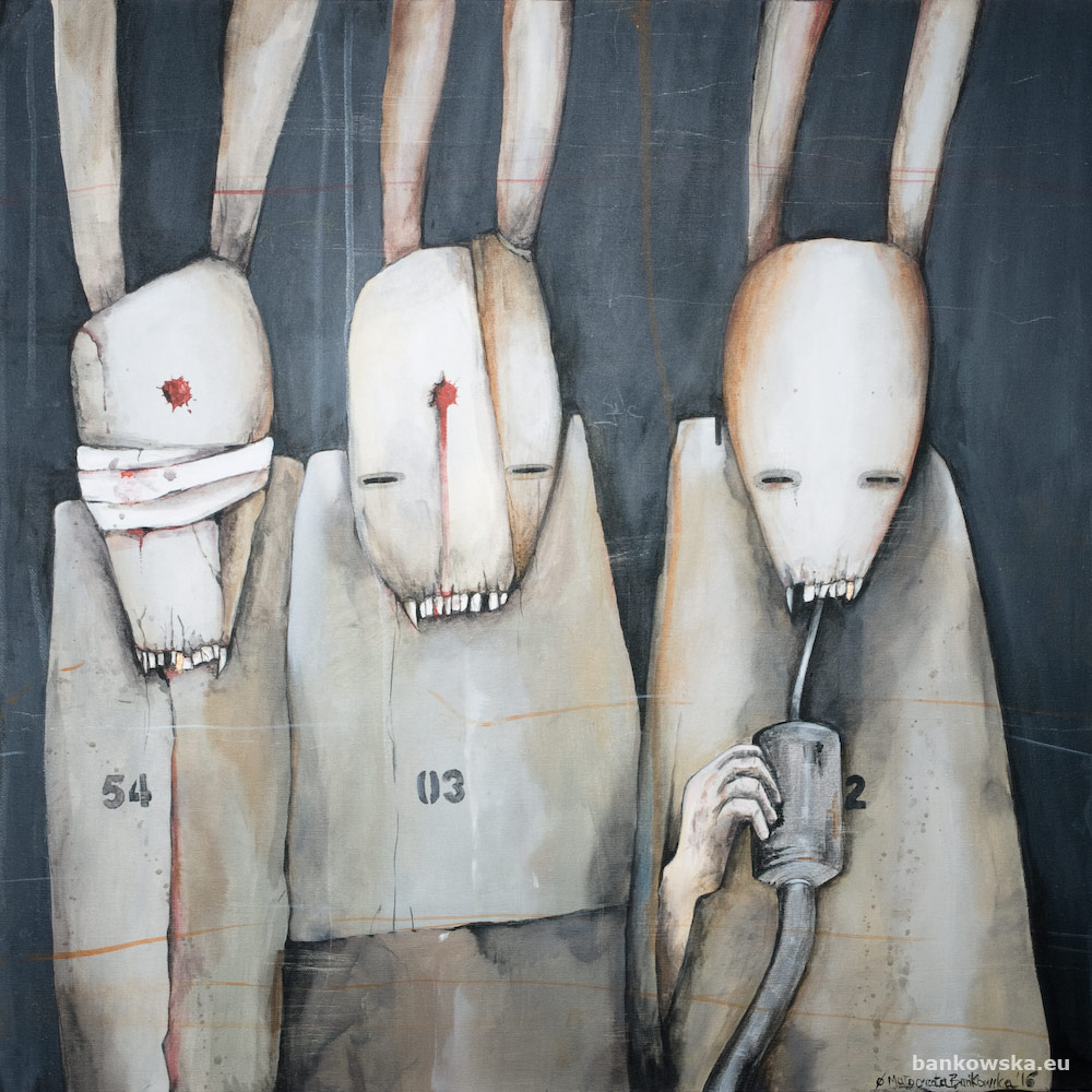 utopia elimination malgorzata bankowska polish surreal artist surrealist artwork exploring selection and controlled survival