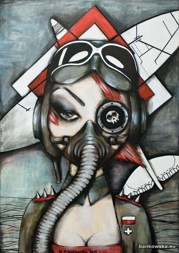 BARBARA, Małgorzata Bańkowska. Painting inspired by true hero Stefania Wojtulanis-Karpińska. RAF: Air Transport Auxiliary, Lotnictwo Wojska Polskiego, Polskie Siły Zbrojne