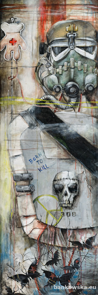 full metal jacket Małgorzata Bańkowska painting surrealism surreal artist art obrazy surrealistyczne artysta surrealistyczny surrealizm polska sztuka wspolczesna malarstwo polskie malarstwo sztalugowe