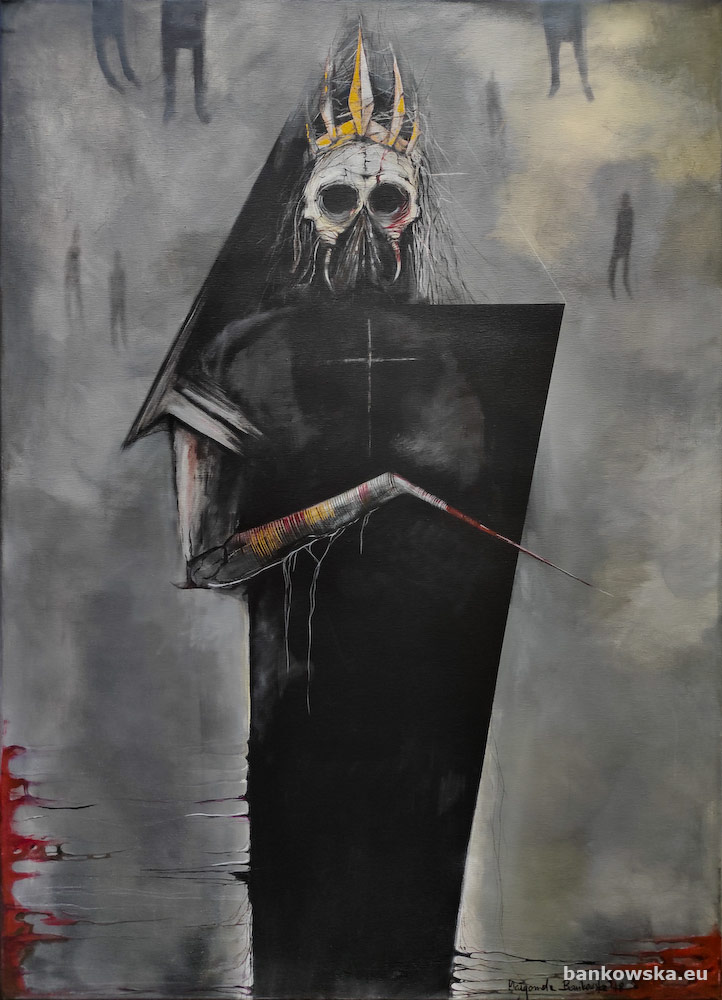 iron king Małgorzata Bańkowska painting surrealism surreal artist sztuka fantastyczna surrealizm i realizm magiczny desa unicum aukcja art obrazy surrealistyczne artysta surrealistyczny surrealizm polska sztuka wspolczesna malarstwo polskie malarstwo sztalugowe
