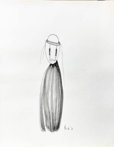 Beetroot. Drawing, ink on paper. 2022 Małgorzata Bańkowska. Surreal artist from Poland. Artist sketchbook. NFT Artist, biomechanics. Auctions.