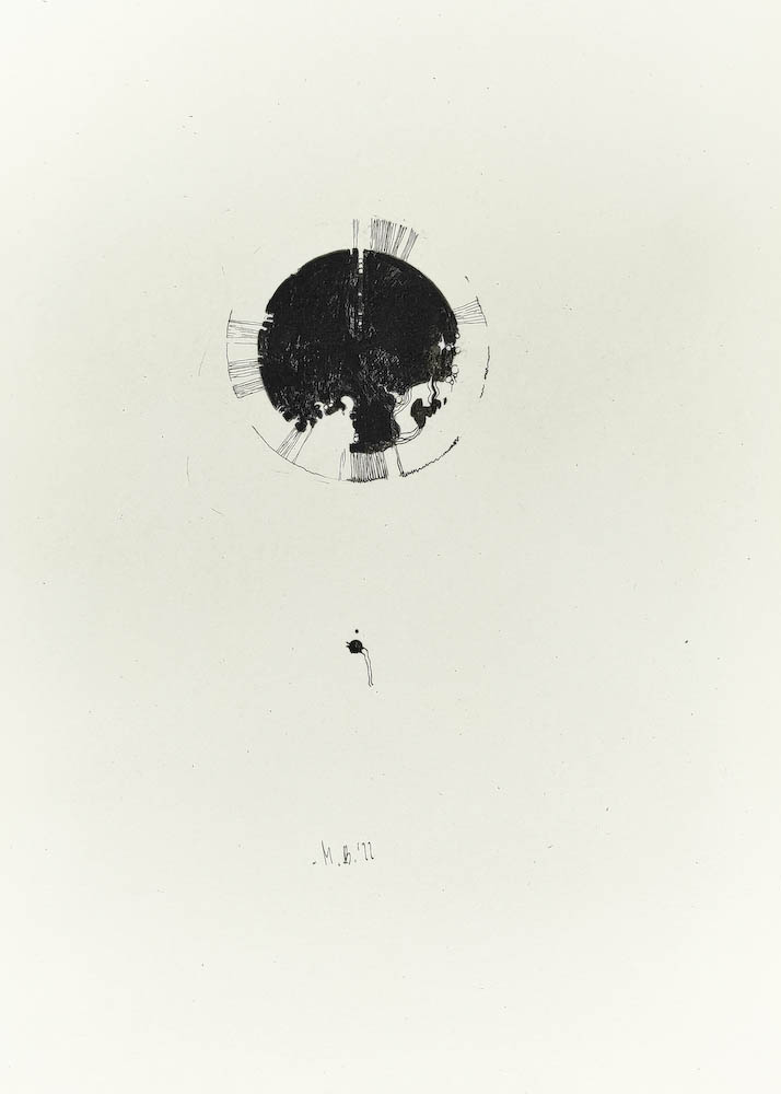 Morphic Field 2022, Małgorzata Bańkowska mono stereo rysunek tuszem na papierze dystopia ink on paper dystopian art surrealism dystopijna sztuka polska surreal artist