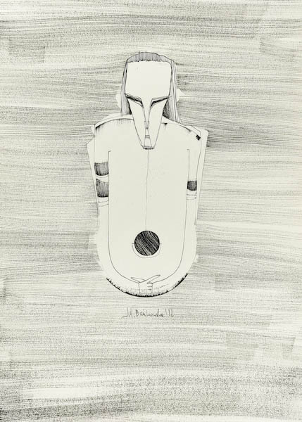 Pill 2022, Małgorzata Bańkowska mono stereo rysunek tuszem na papierze dystopia ink on paper dystopian art surrealism dystopijna sztuka polska surreal artist