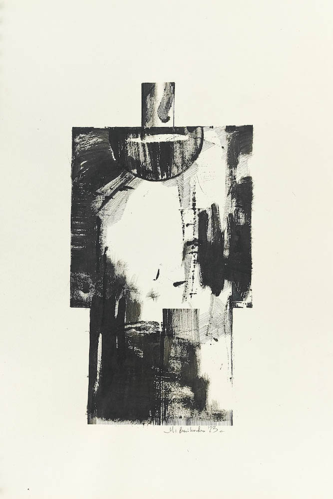 Kwadron 2023, Małgorzata Bańkowska mono stereo rysunek tuszem na papierze ink artwork ink drawing on paper dystopian art surrealizm sztuka dystopijna