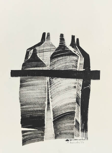 Conscience 2023, Małgorzata Bańkowska mono stereo rysunek tuszem na papierze ink artwork ink drawing on paper dystopian art surrealizm sztuka dystopijna