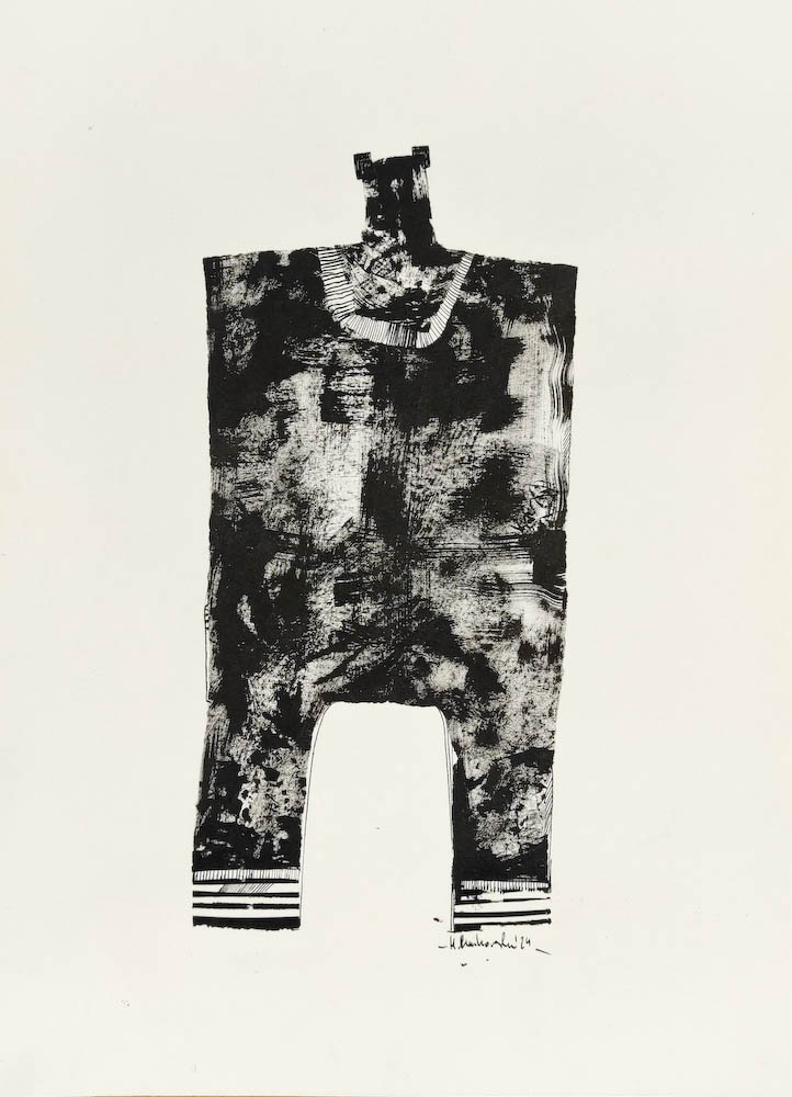 Codename Bear 2024, Małgorzata Bańkowska mono stereo ink on paper fineart artcollector dystopian surrealism