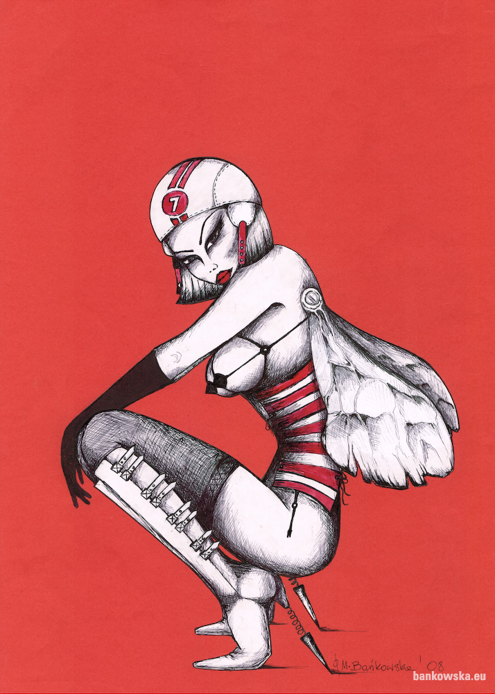 Małgorzata Bańkowska Red GalleryErotic Art and Fetish Art combined in contemporary drawing. Including Artist Statement.